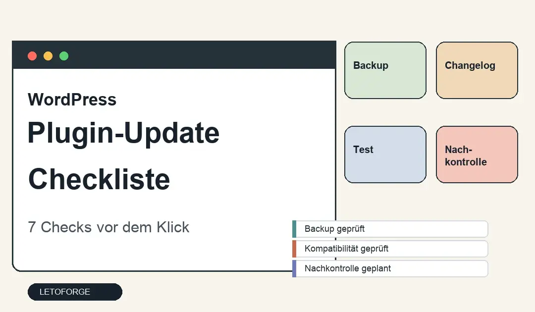 Vor dem Plugin-Update: Diese 7 Checks sparen dir Ärger